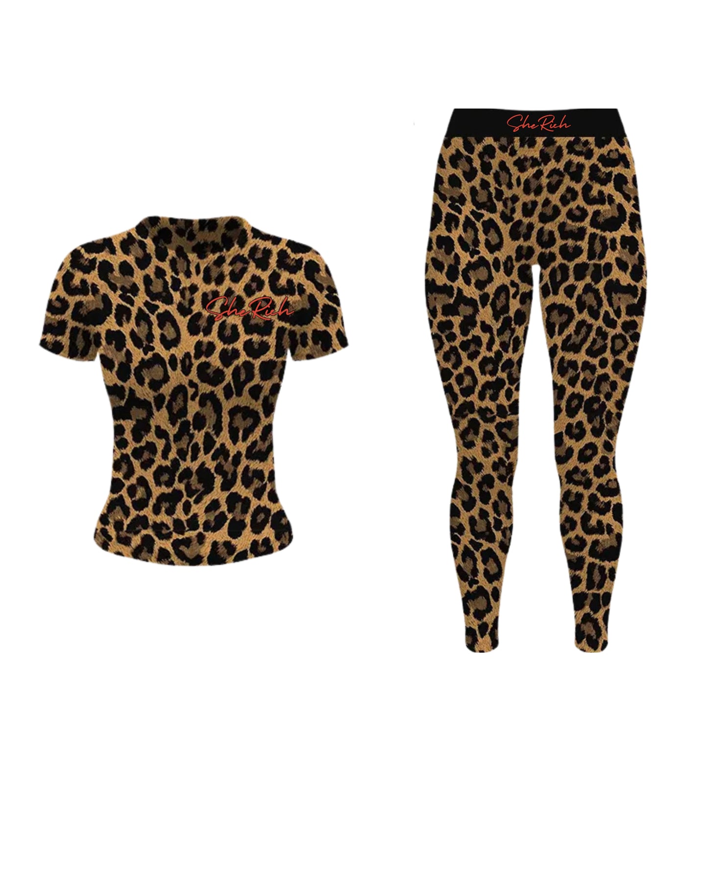 Cha$HER Lounge Set (Short Sleeve, Leggings)