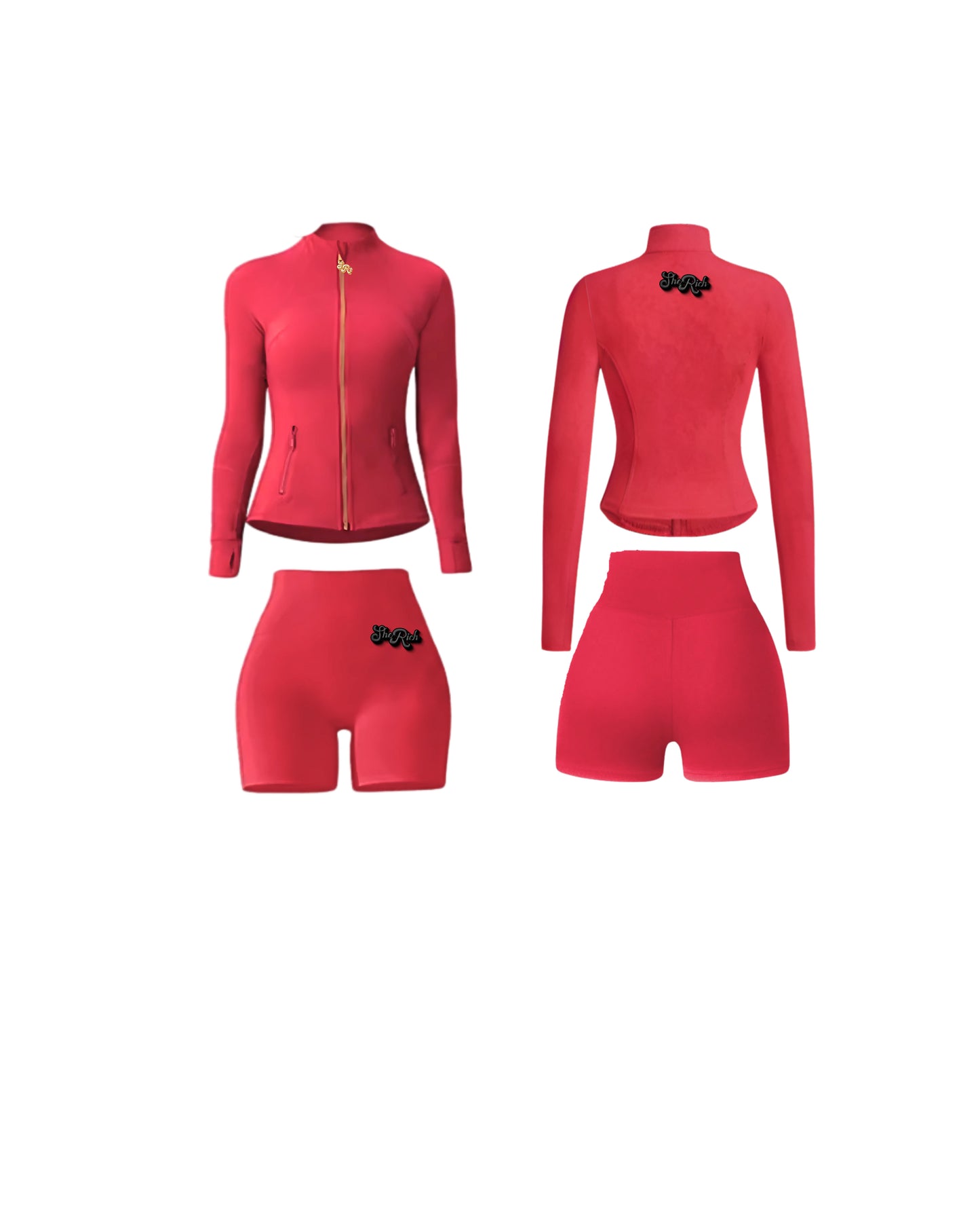 $heRich “LULU” Athletic Shorts Set