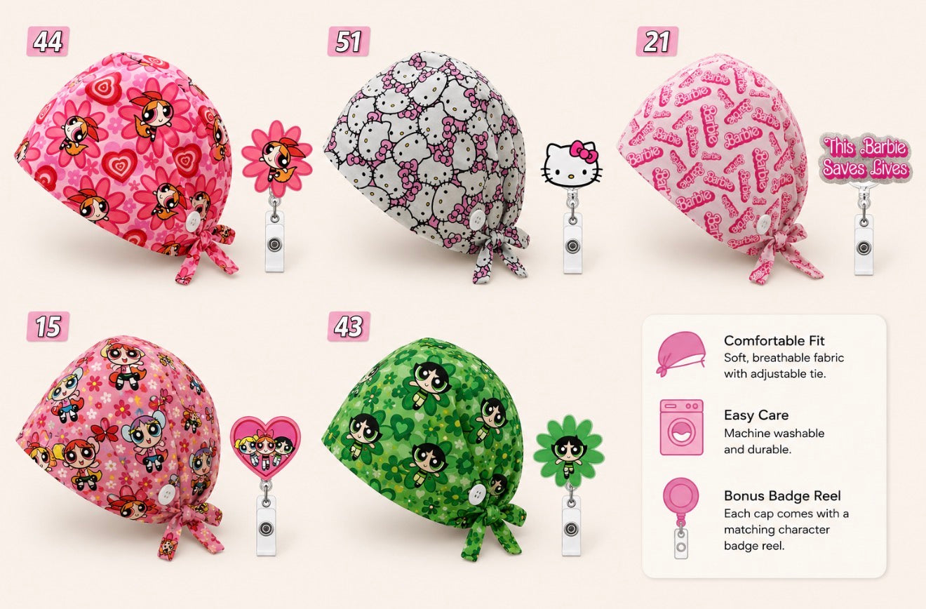 $heRich Character Scrub Caps (Preorder)