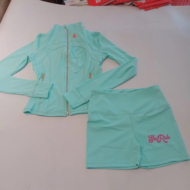 $heRich “LULU” Athletic Shorts Set