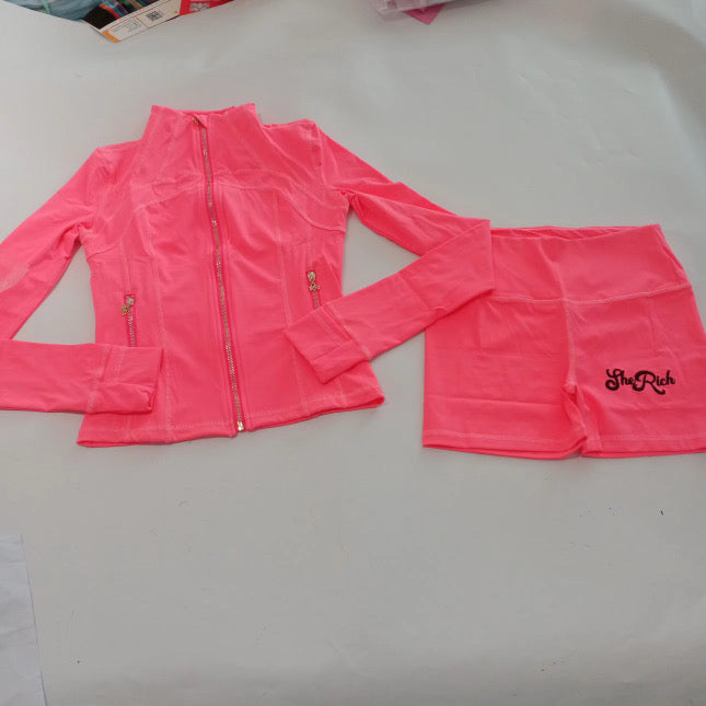 $heRich “LULU” Athletic Shorts Set