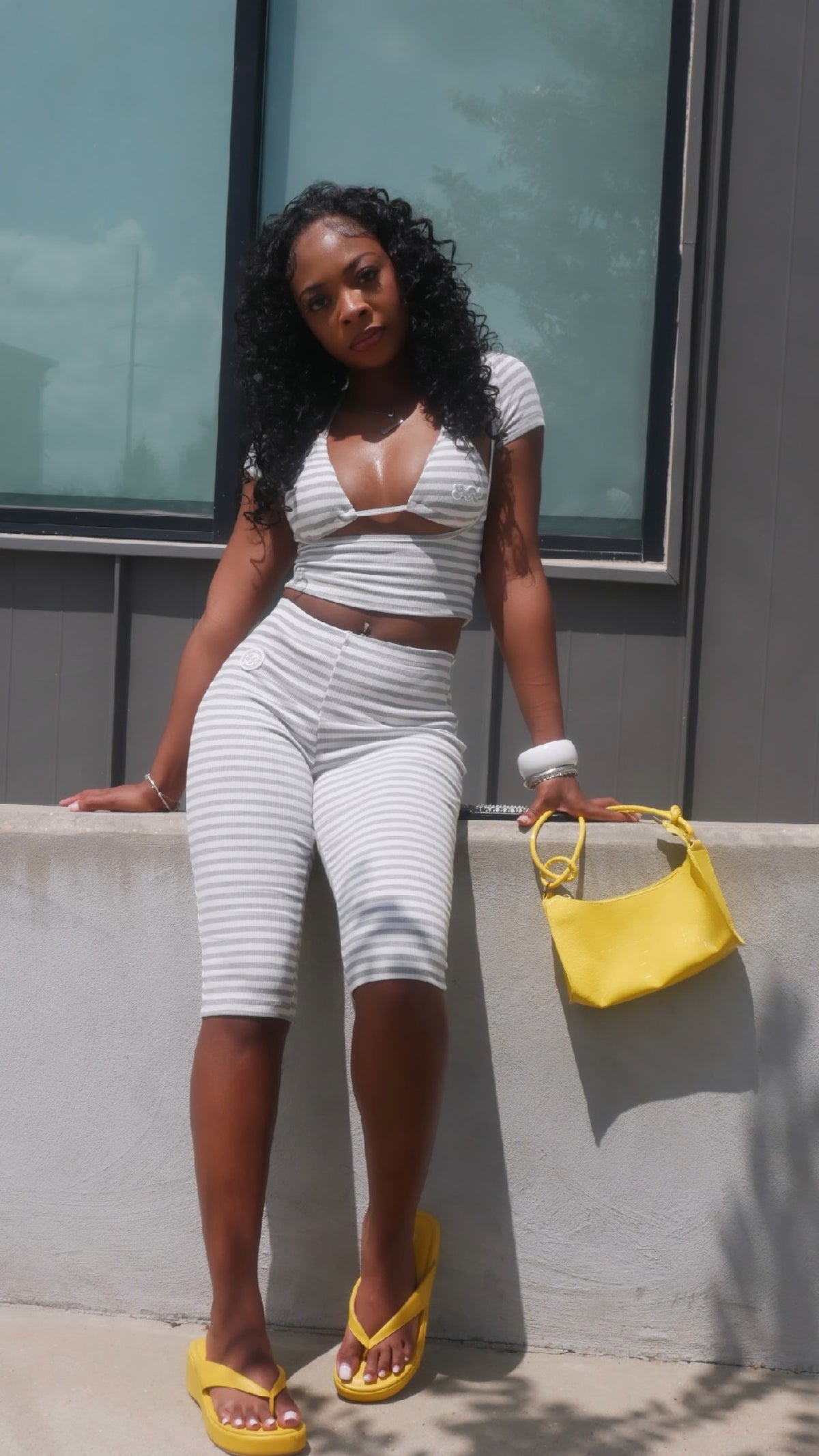 $heRich 3piece Stripe Getway Set