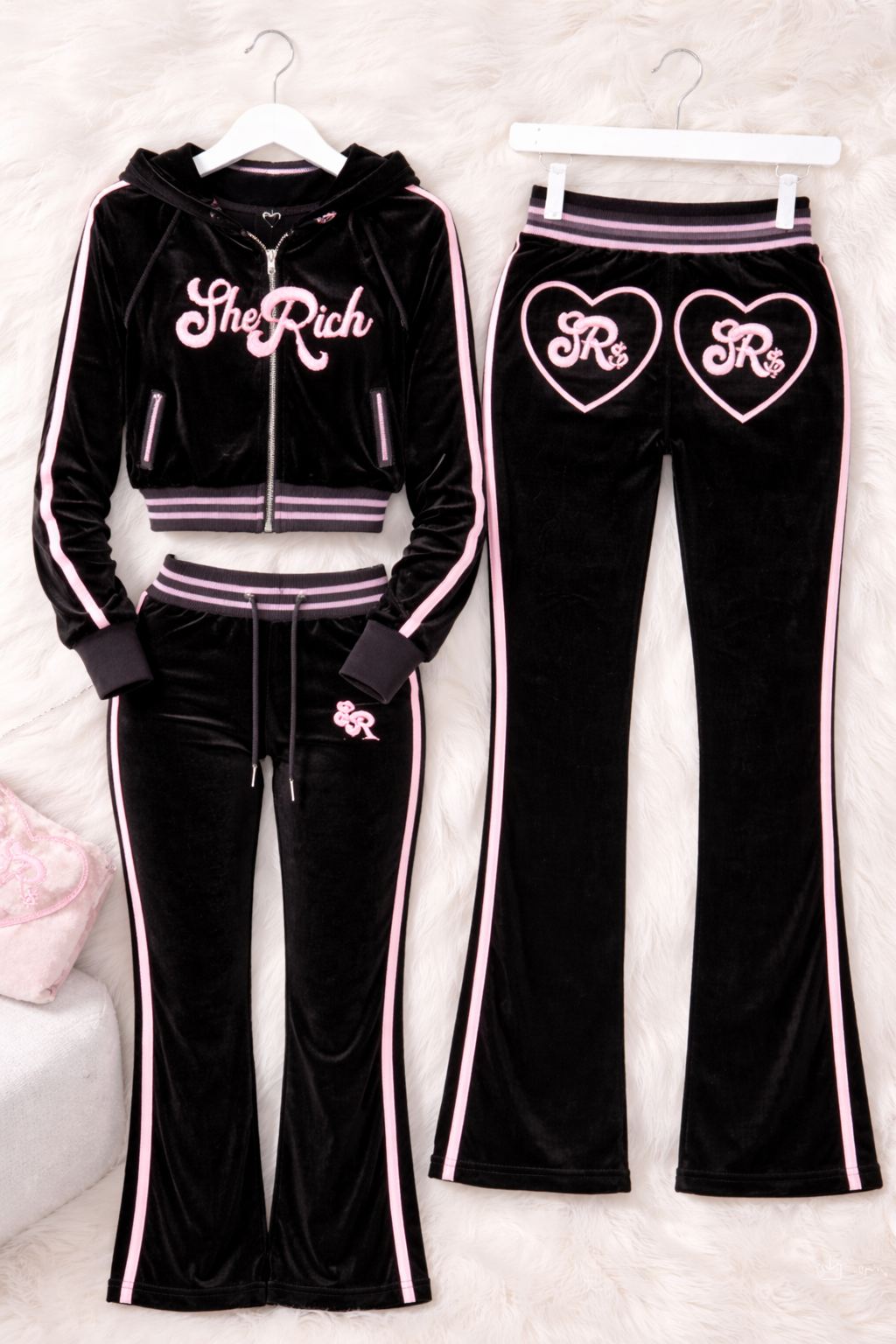 $heRich Velour Track Set