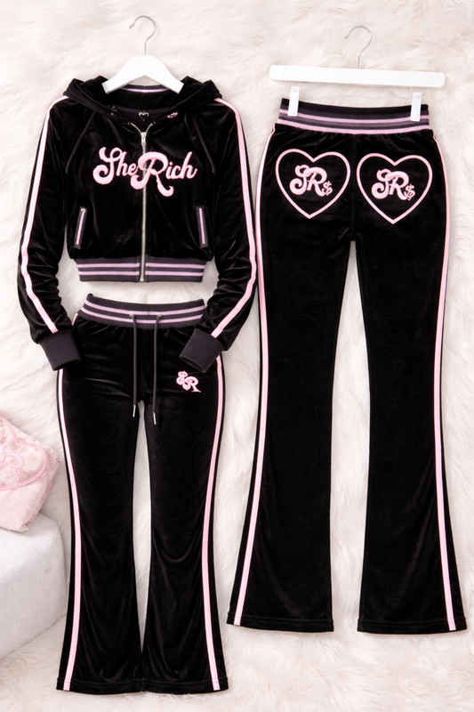 $heRich Velour Track Set